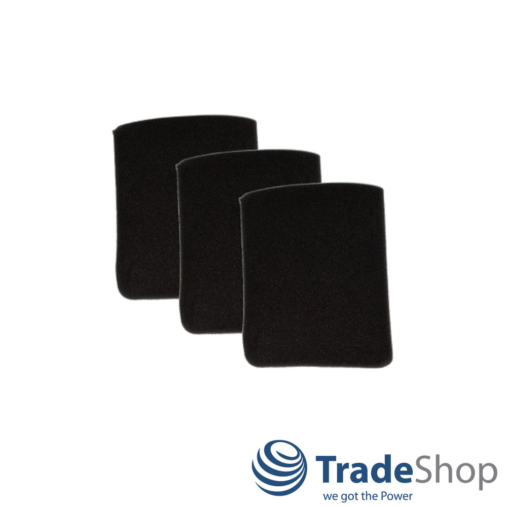 3x Schaumfilter Staubsaugerfilter für Parkside PNTS 1250 1300 ersetzt 30250101