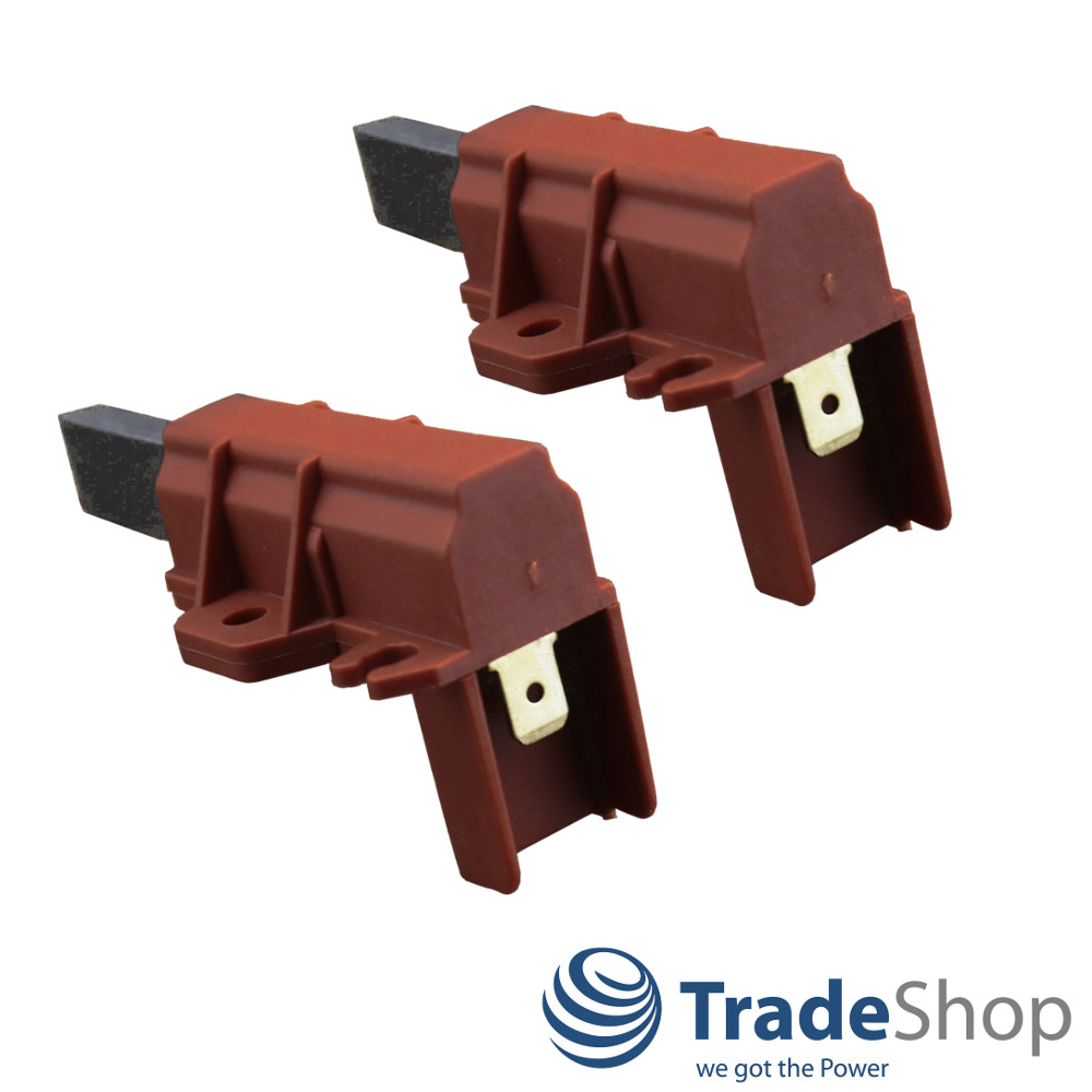 2x Kohlebürsten Motorkohle 5x12,5x32mm für Indesit C00196539 C00273898