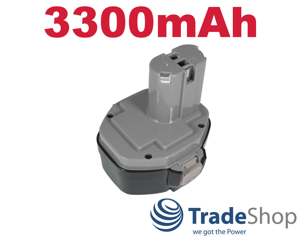 2x Akku 14,4V 3300mAh Ni-MH ersetzt MAKITA 1420 1422 1433 1434 1435/F