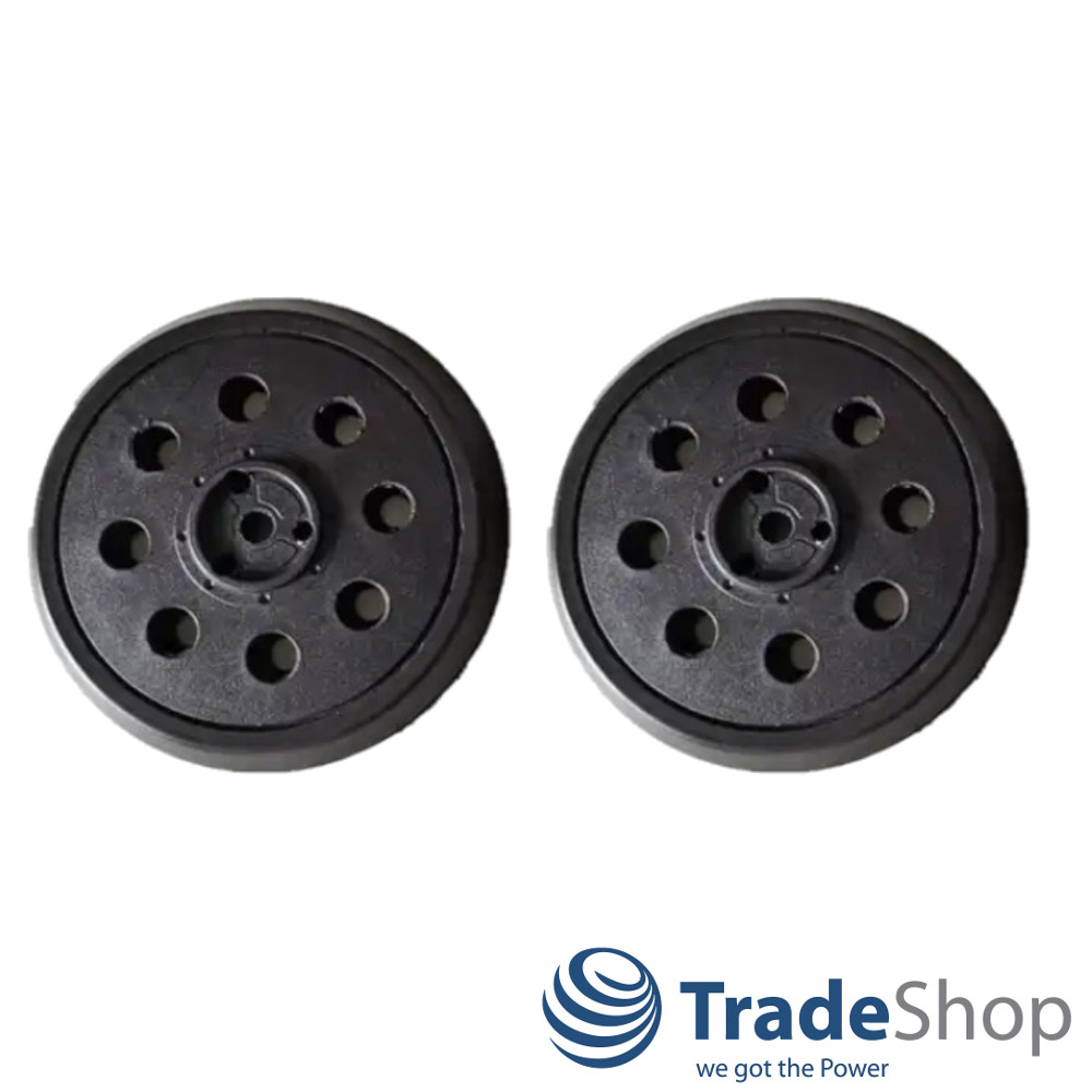2x Haftteller Schleifteller 125mm für Bosch PEX 12, 125, 400 ersetzt 2608601062