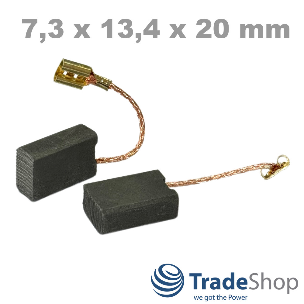 2x Kohlebürsten mit Abschaltautomatik kompatibel mit Einhell TC-TS 2025/1 eco