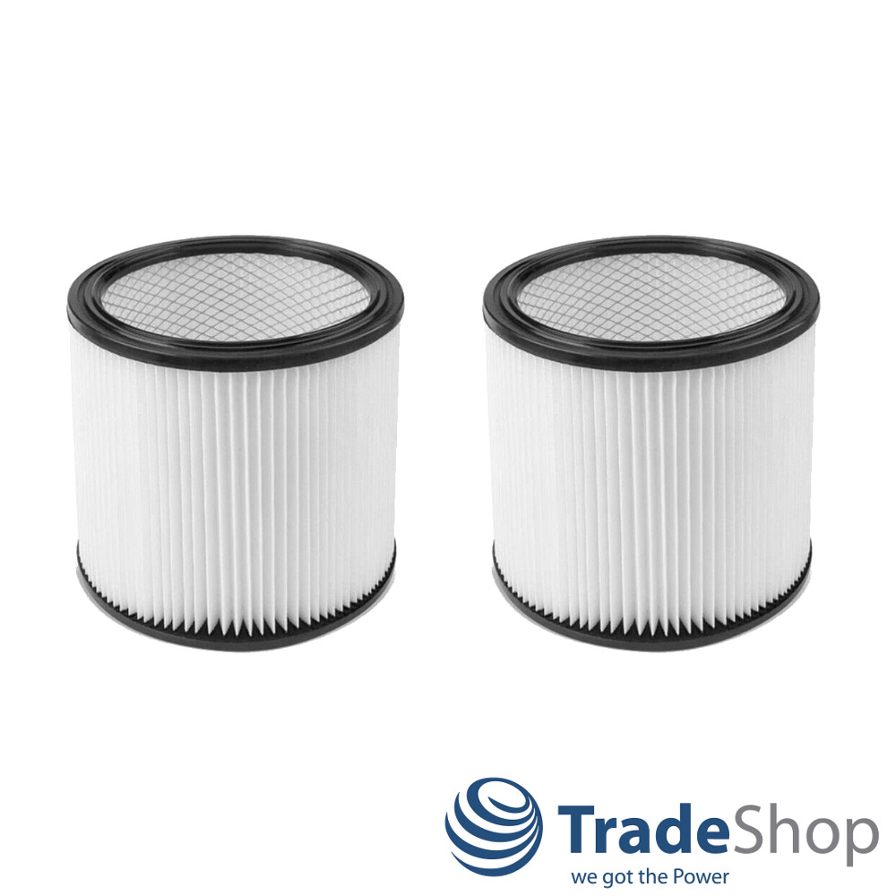2x Ersatz-Patronenfilter für Shop-Vac  Pro 1300 Inox, Classic 20 ersetzt 903-04