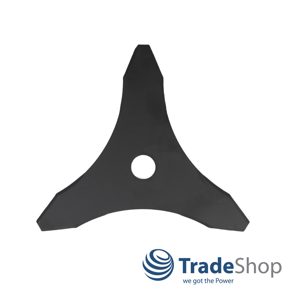 Freischneiderklinge Dickichtmesser 3-Zahn 255 x 25,4 x 1,4mm für Motorsensen