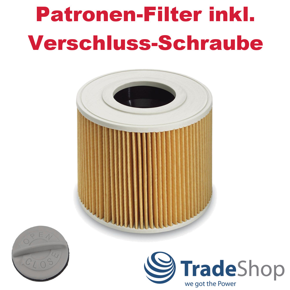 2x Patronen-Filter inkl. Verschlussschraube für Kärcher 6.414-789