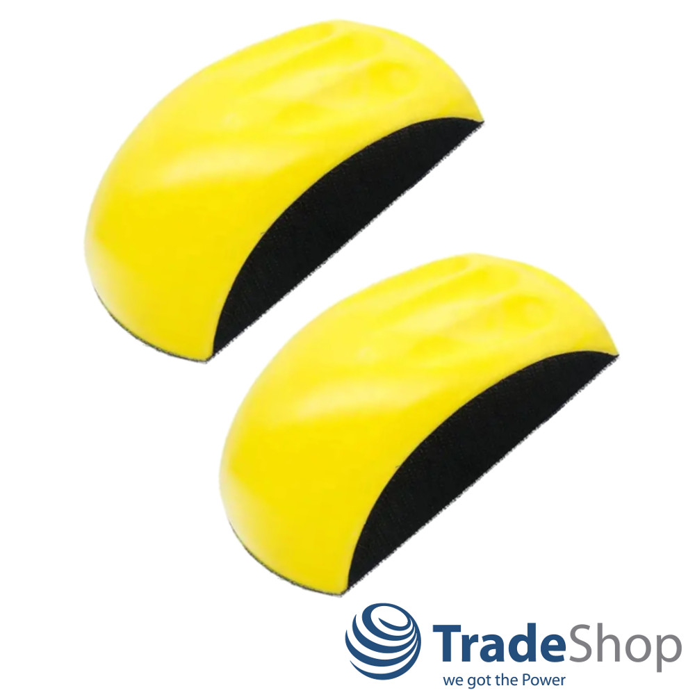 2x Klett Hand-Schleifklotz Schleifblock für Schleifscheiben 125mm Durchmesser