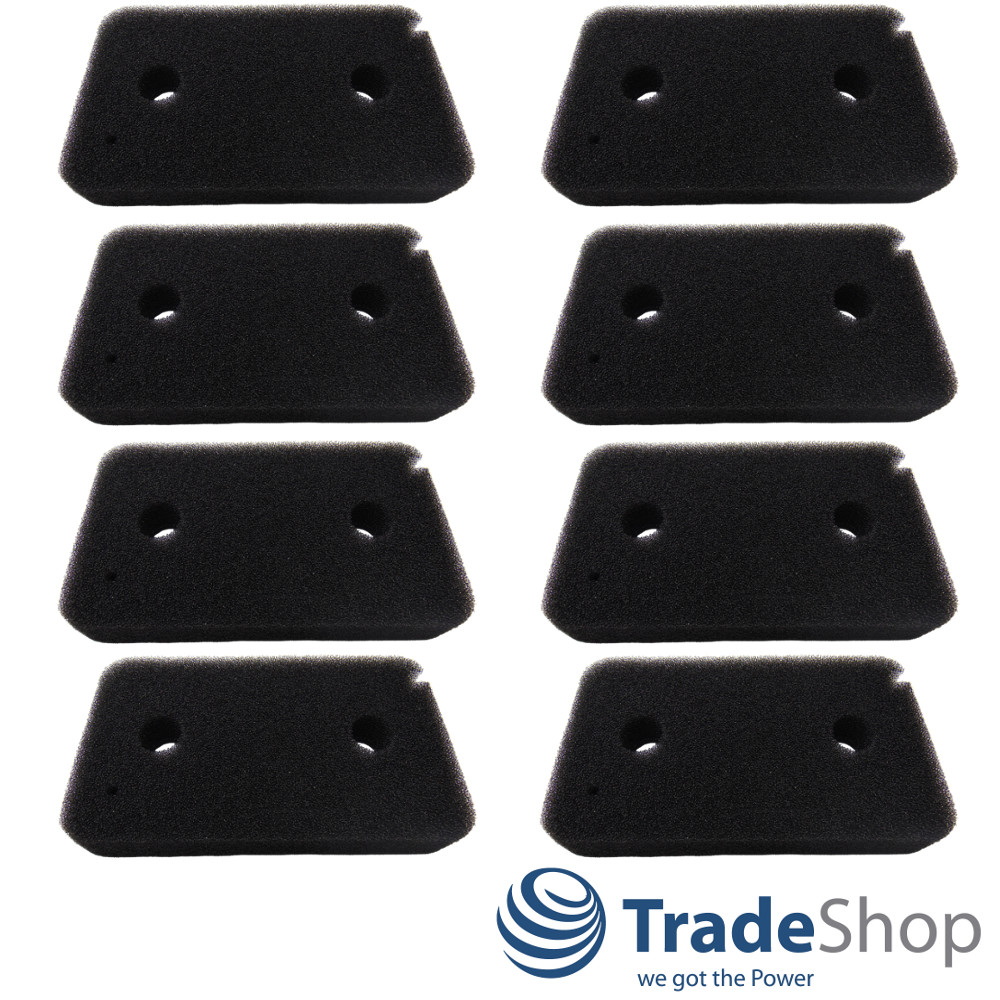 8x Schaumfilter 9499230 für Miele Wärmepumpentrockner Sockelfilter T8861WP T8964 uvm