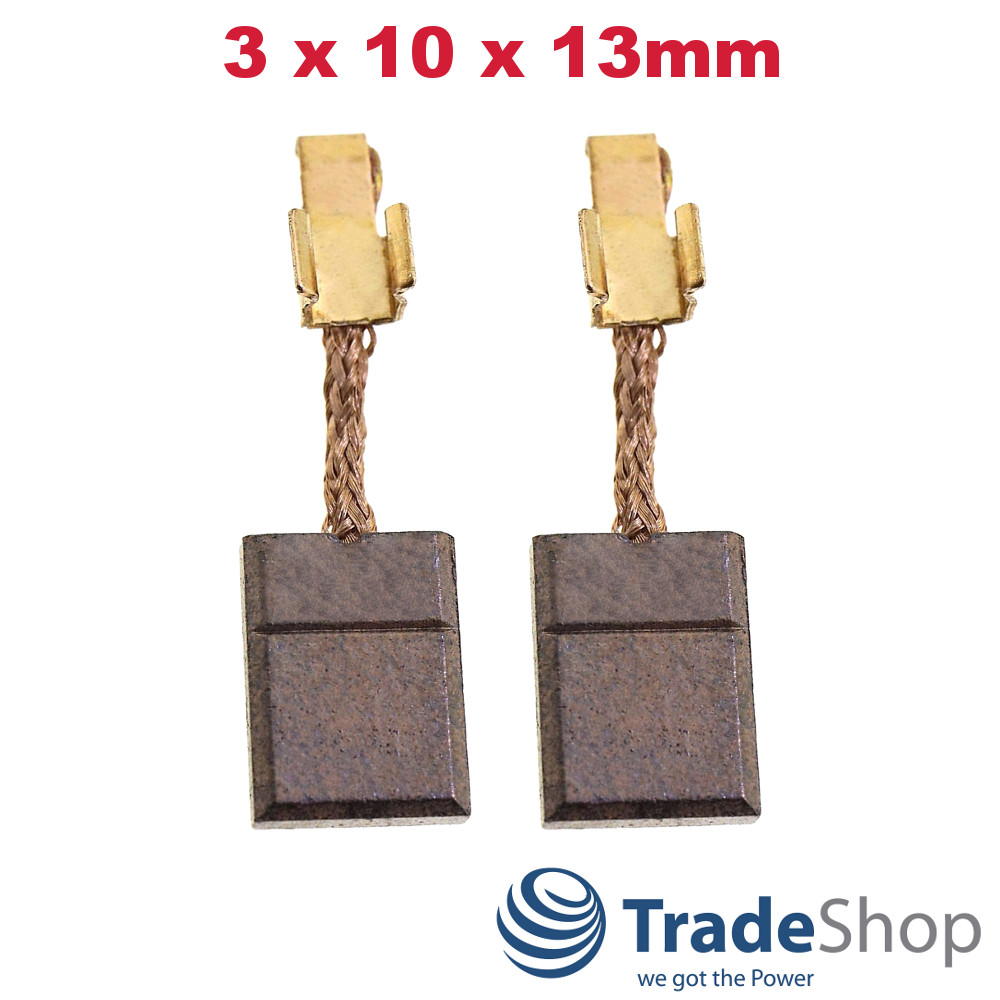 2x Kohlebürsten Motorkohle 3x10x13mm für Makita Werkzeuge