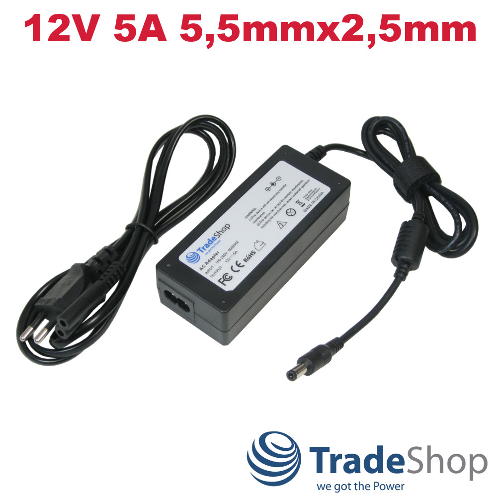 12V 5A Netzteil Ladegerät für ACER AC501 AC711 AC915 AF705 5,5mmx2,5mm