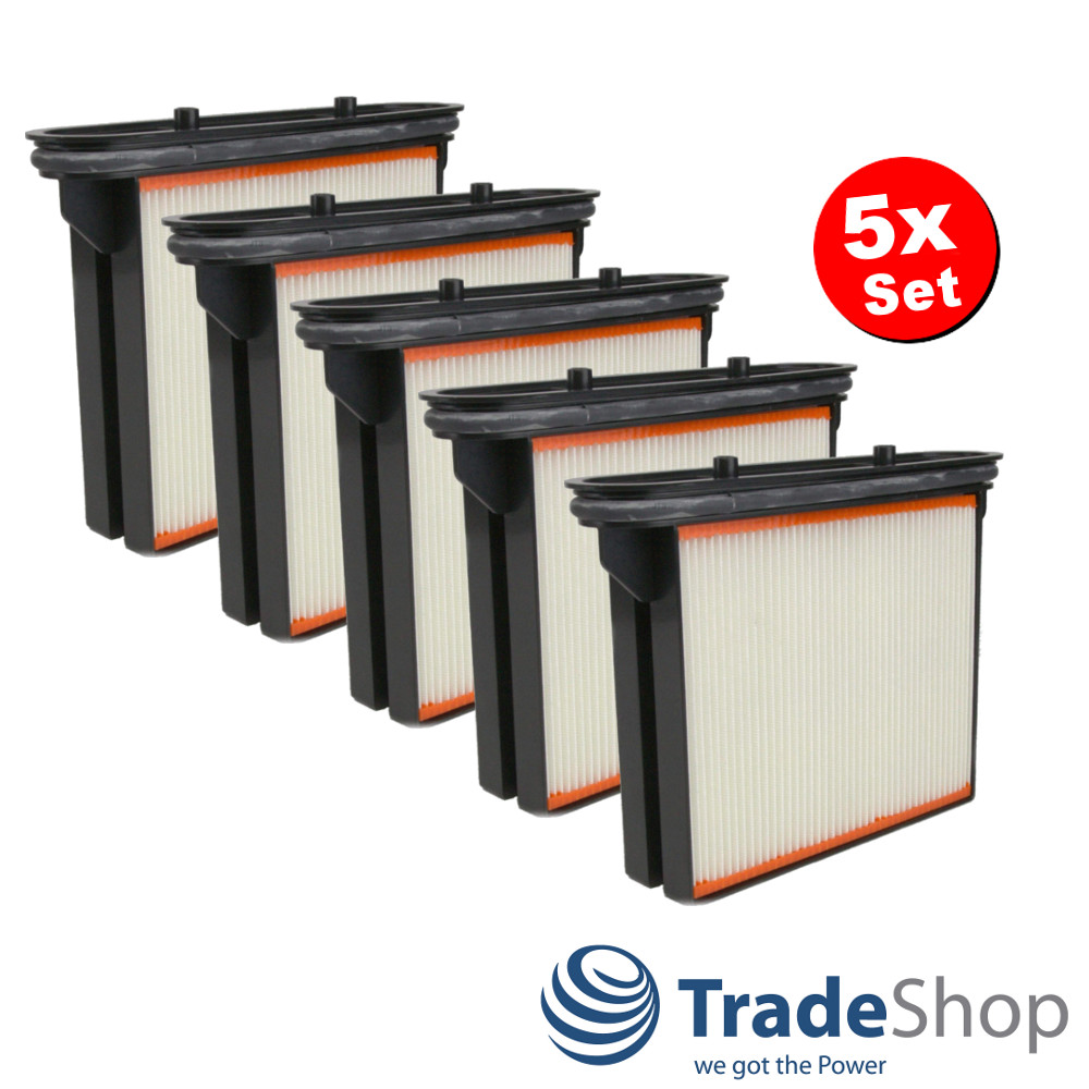 5x Faltenfilter Nass Filter Kassette für Bosch Hitachi Metabo uvm.