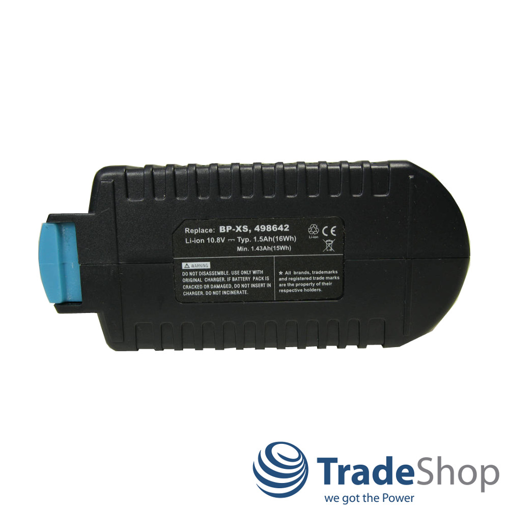 Li-Ion Akku für Festool CXS ersetzt BP-XS 498642 / 1500mAh