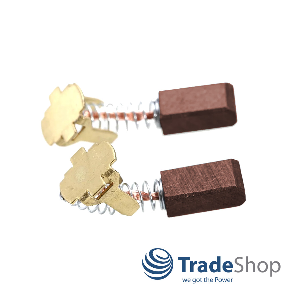 2x Motorkohlen Bronzekohlen 5x6x12mm für Hitachi DS9DM, DS12DM ersetzt 999054