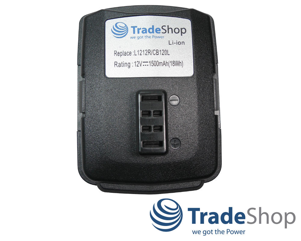 2x AKKU 12V 1500mAh für Ryobi BPL-1220 CB120L BPL1220 CB120L BID1201 CD100 JG001