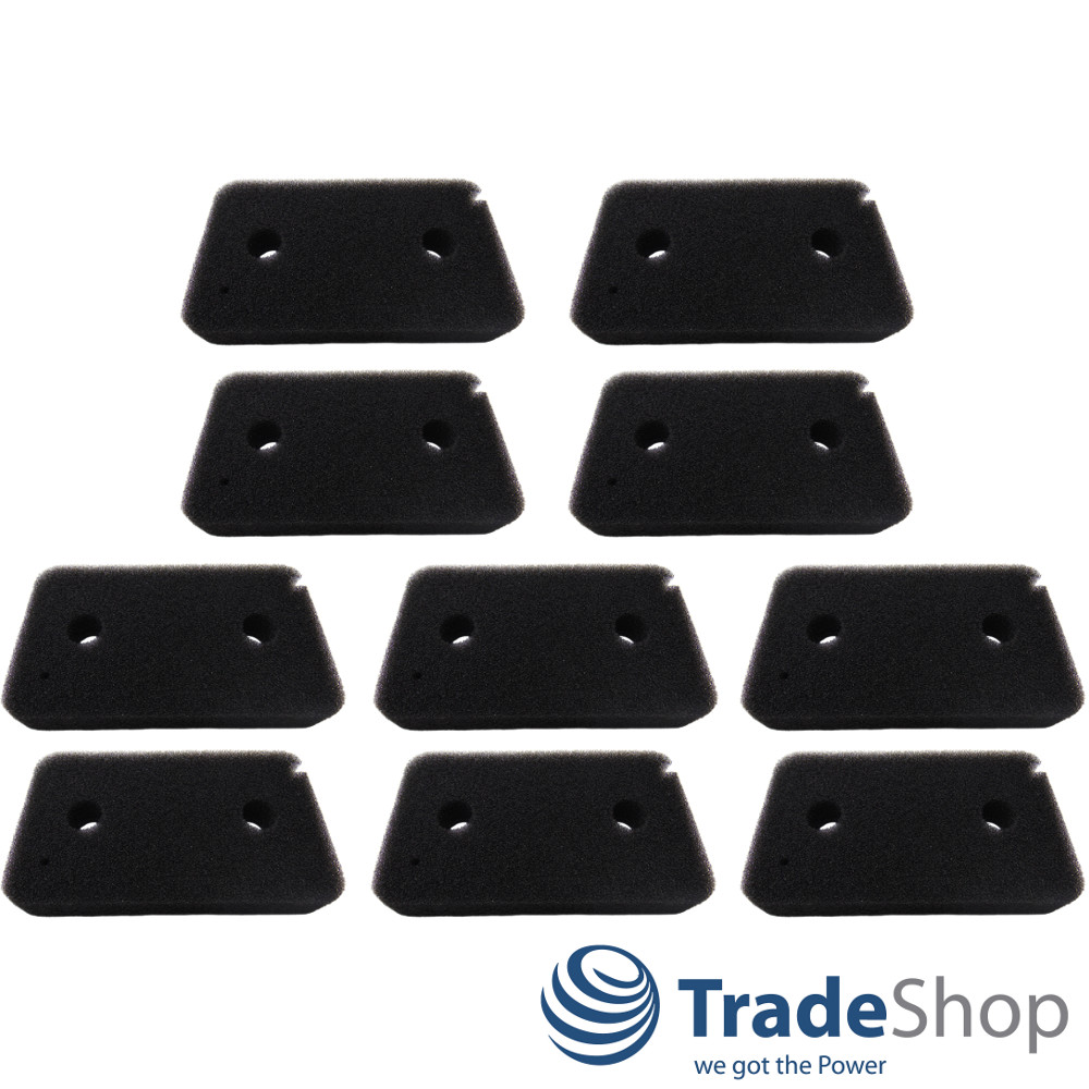 10x Schaumfilter 9499230 für Miele Wärmepumpentrockner Sockelfilter T8861 T8964 uvm