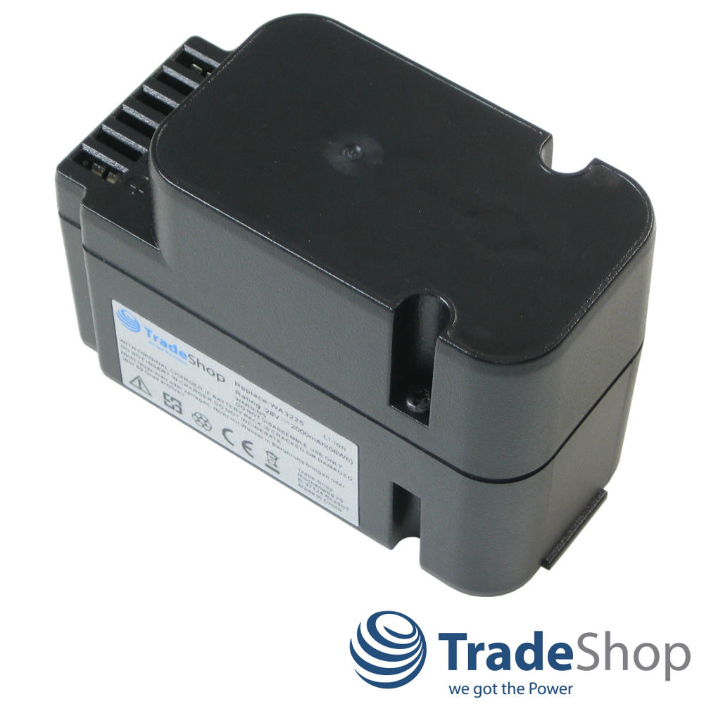 2x AKKU 28V 2000mAh Li-Ion für Worx Landroid WG798 WG755 WG790 WG794 M800 uvm