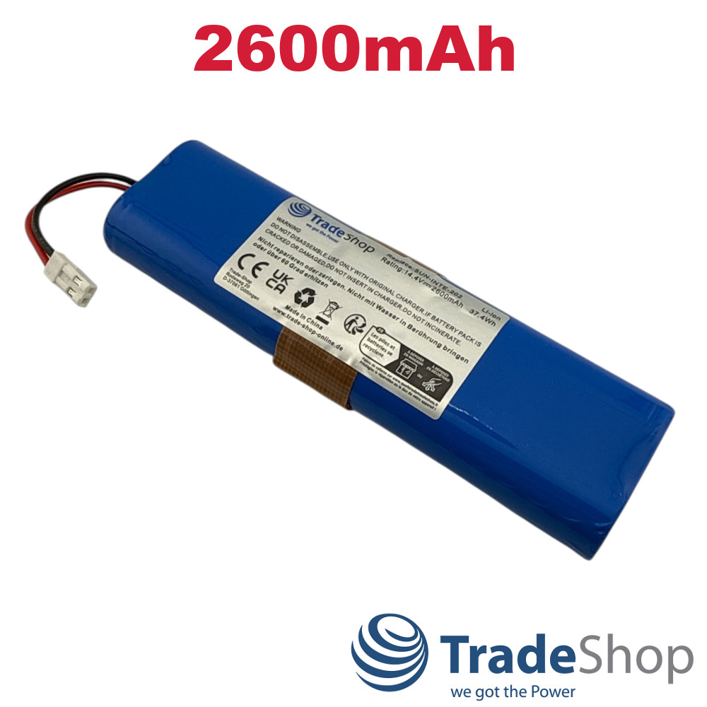 Li-Ion Akku 14,4V 2600mAh für iLife V3, V5s, V8s, X750 ersetzt SUN-INTE-202