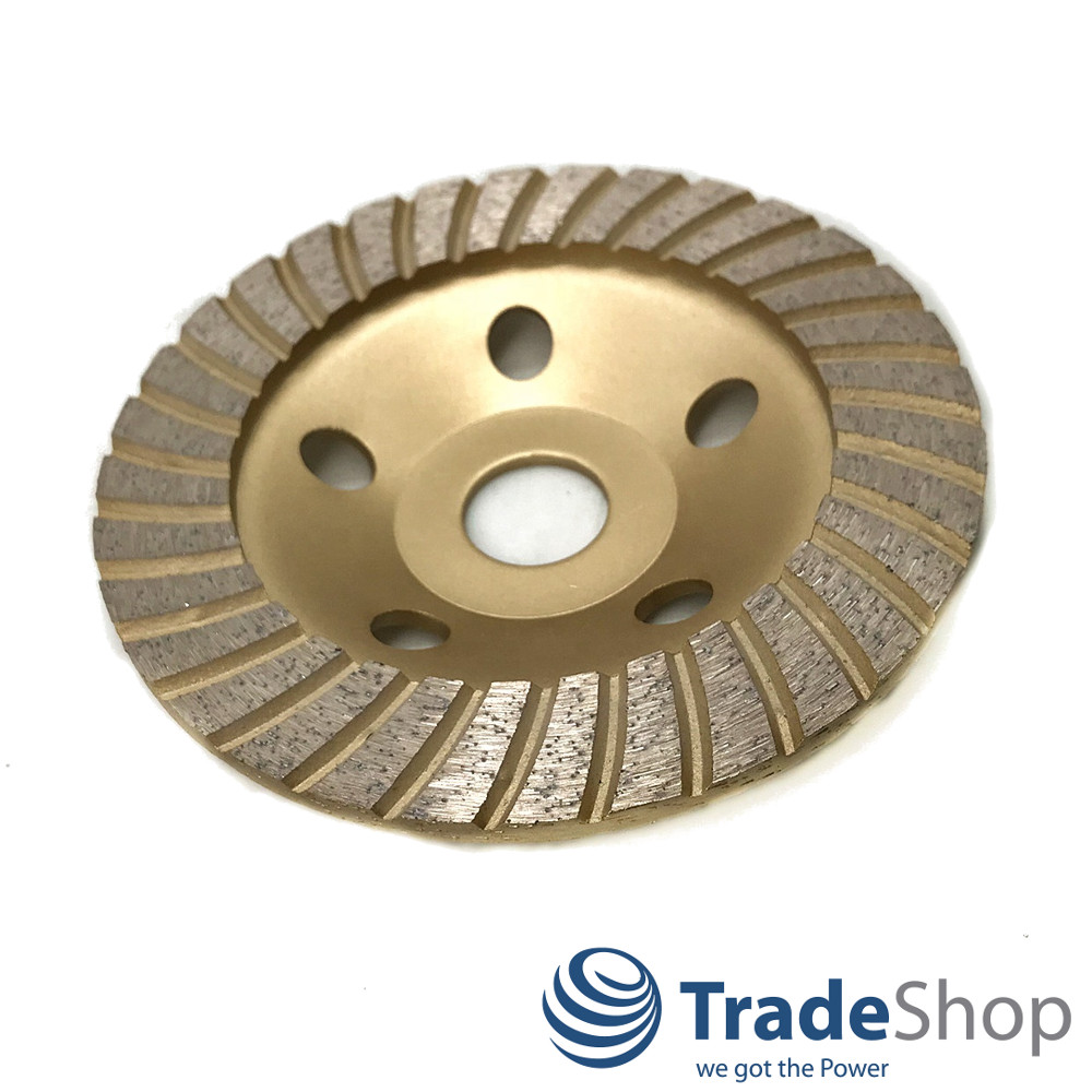 Diamant Schleifteller Schleiftopf Topfscheibe Turbo 125 x 22,23mm Beton Estrich