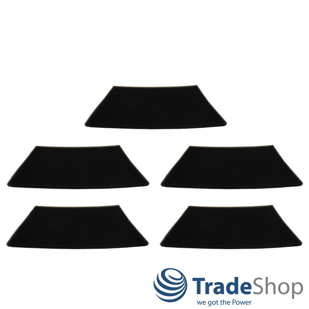 5x Ersatz Schwammfilter Schaumstofffilter für Rowenta Bully RB50 RB60 RB60A RB70