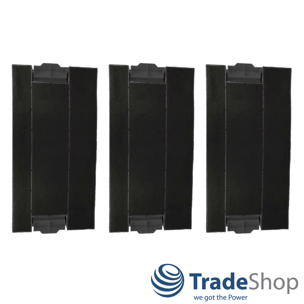 3x Aktivkohlefilter für Dunstabzugshauben ersetzt Bosch 00434229 434229 DHZ4506