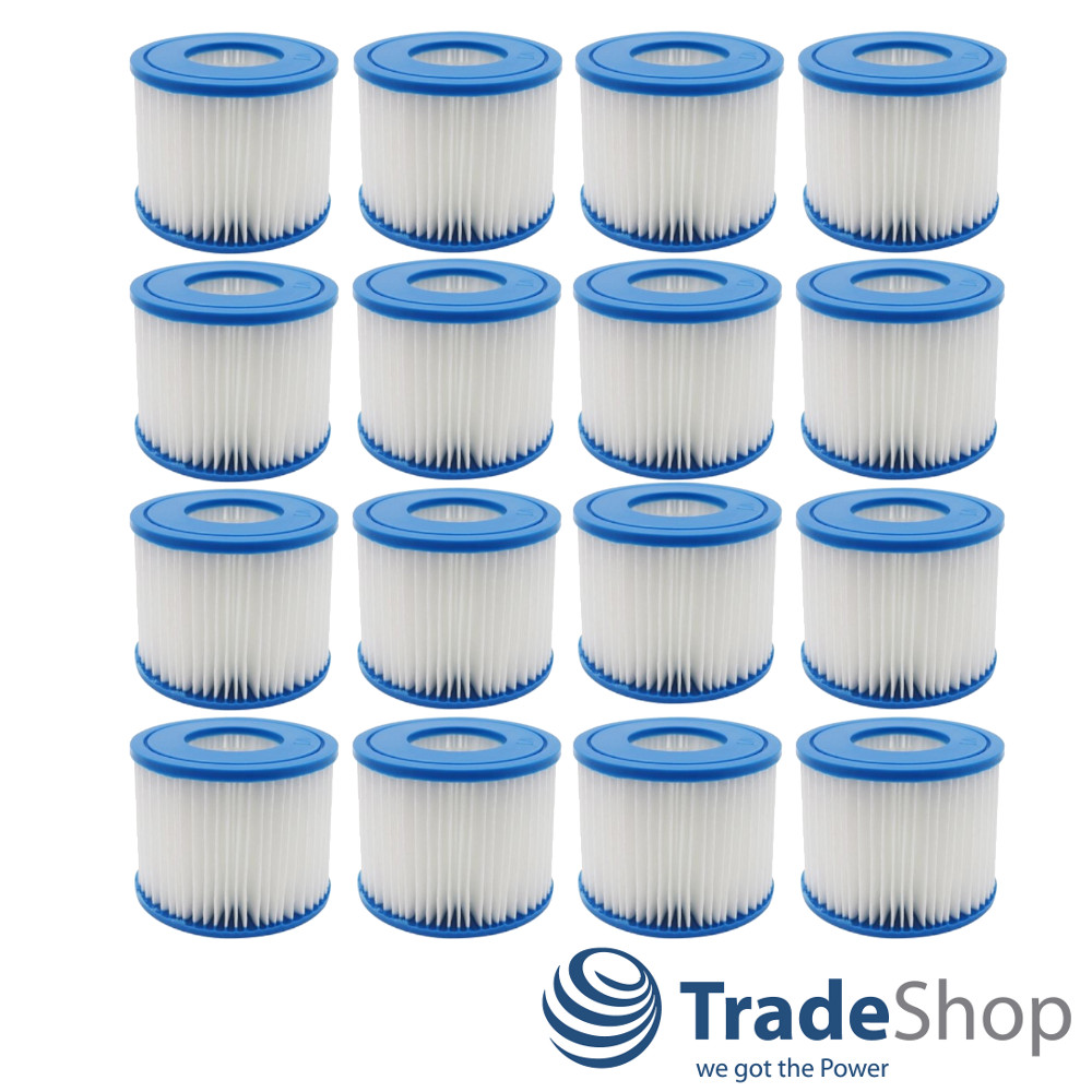 16x Filterpatrone Kartuschenfilter für Bestway Lay-Z-Spa Whirlpool ersetzt 58323