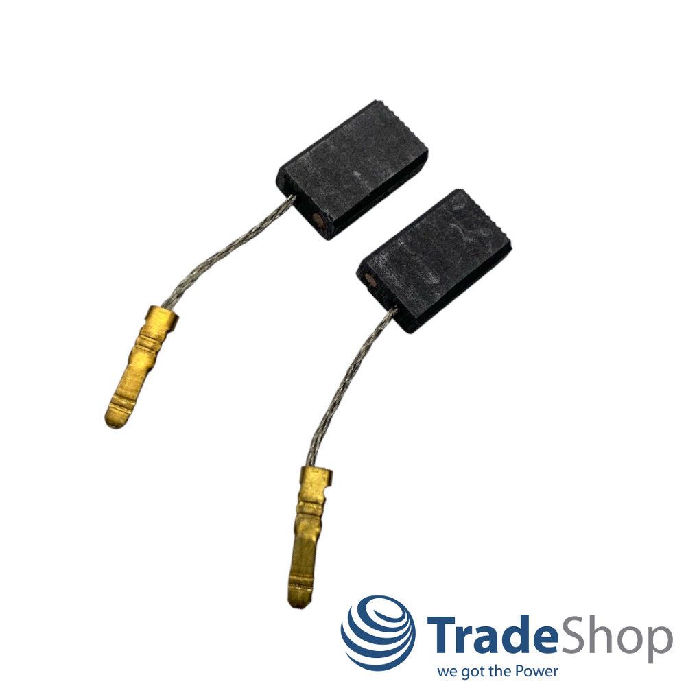 2x Motorkohlen Kohlebürsten 5x10x16mm für Kress WS 800, 530 FM, 800 FME, 1000 WS