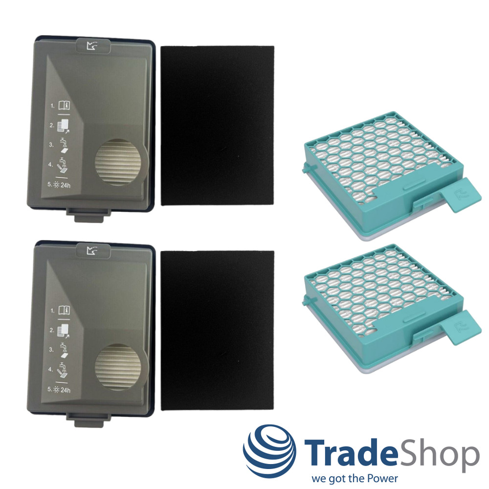4in1 Filter-Set für Miele Boost CX1 ersetzt 11639250 CX-FSF, 11639240 SF-HY 60
