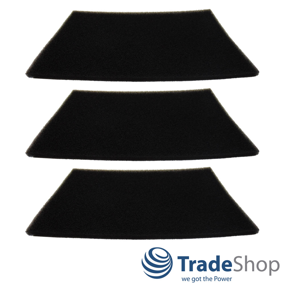3x Ersatz Schwammfilter Schaumstofffilter für Rowenta Bully RB50 RB60 RB60A RB70