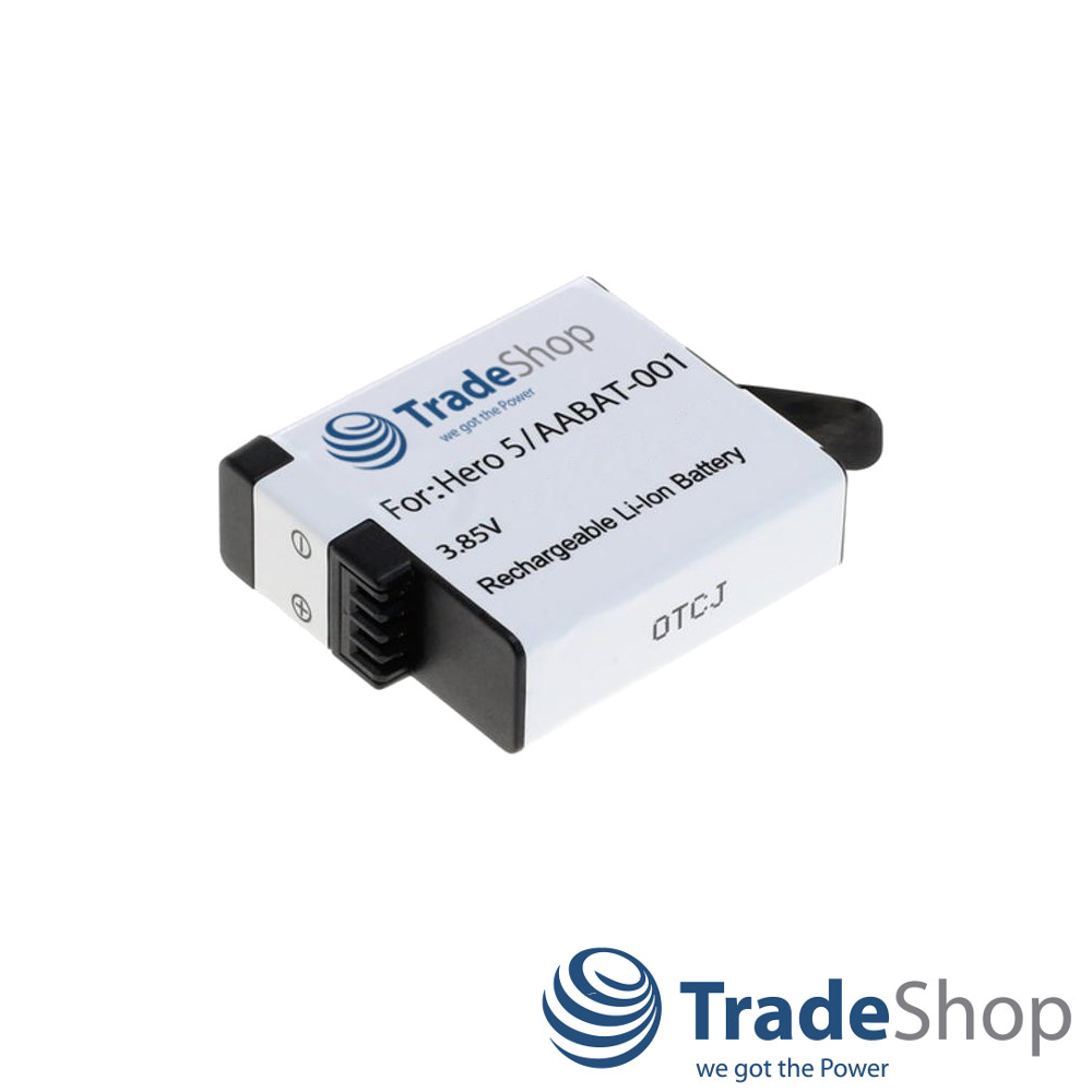 AKKU 1250mAh für GoPro Hero 5 Black Hero 6 Black Hero 7 Hero 8 Black 2018 uvm