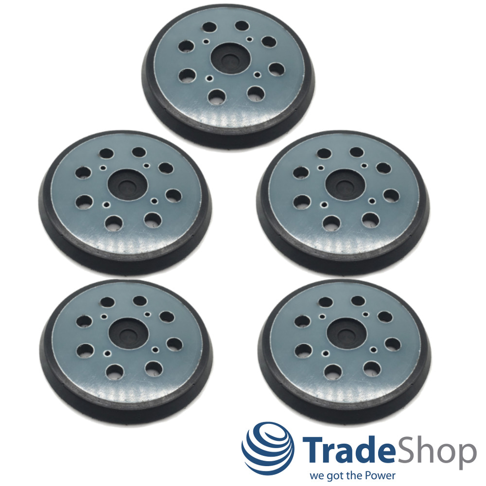 5x Ersatz Schleifteller Haftteller 125mm für AEG EX 125 E/ES Milwaukee ROS 125 E