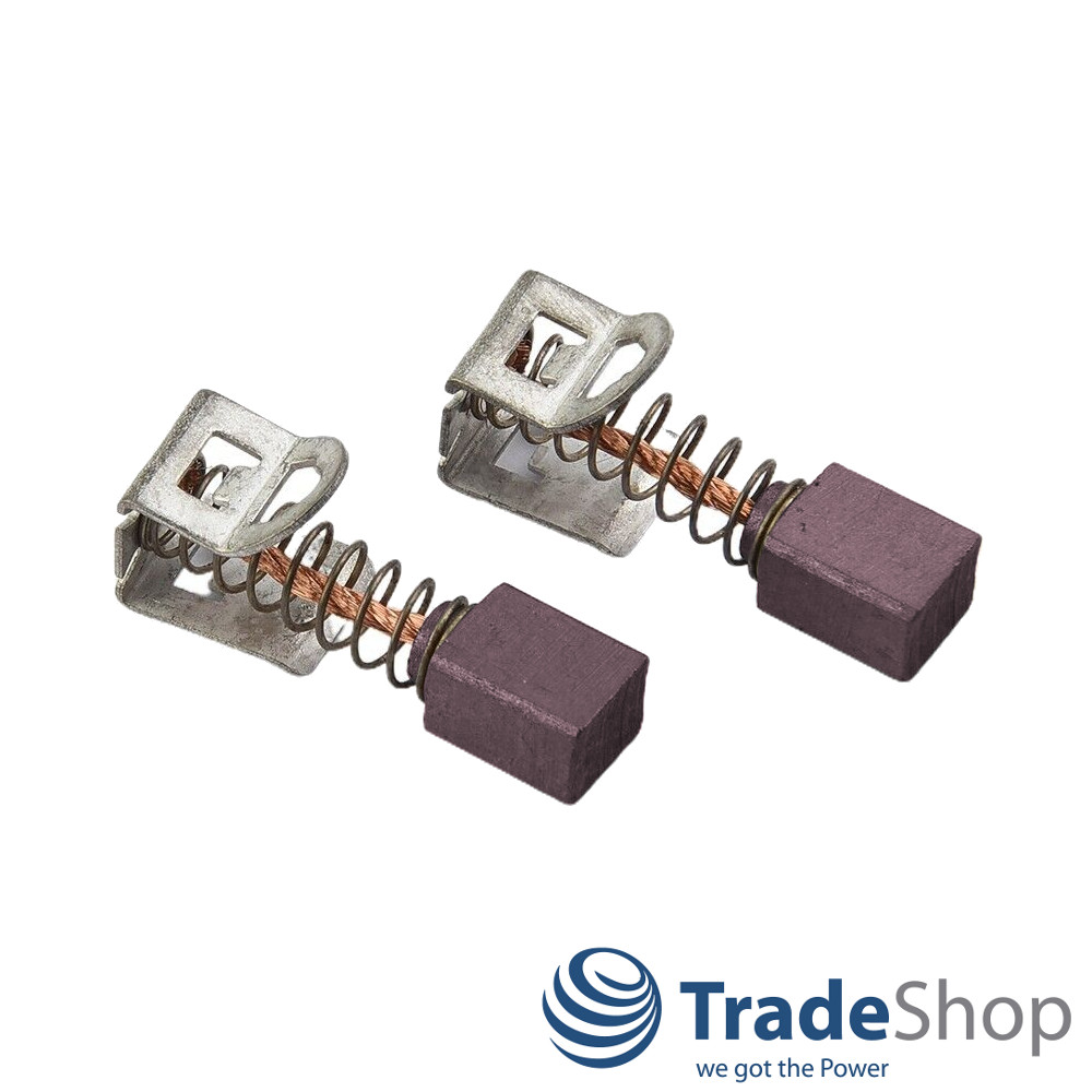 2x Motorkohlen Bronzekohlen 6x7,5x9mm für Bosch GSB 12V 14,4V ersetzt 2607034904