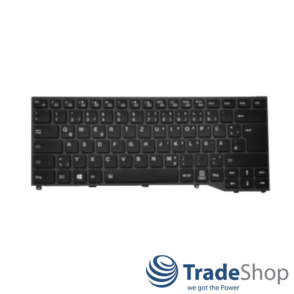 Tastatur QWERTZ Deutsch mit Backlight für Fujitsu LifeBook U747 U749 E448 E549