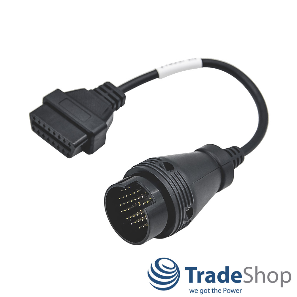 OBD2 Diagnose Adapterkabel 38pin auf 16pin Normbuchse für Iveco LKWs Trucks