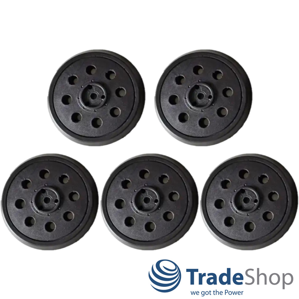 5x Haftteller Schleifteller 125mm für Bosch PEX 12, 125, 400 ersetzt 2608601062