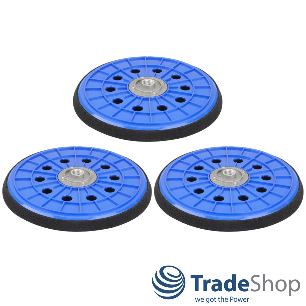 3x Schleifteller Treibteller 225mm für Scheppach DS 200, Toolson DWS 225 BT uvm.