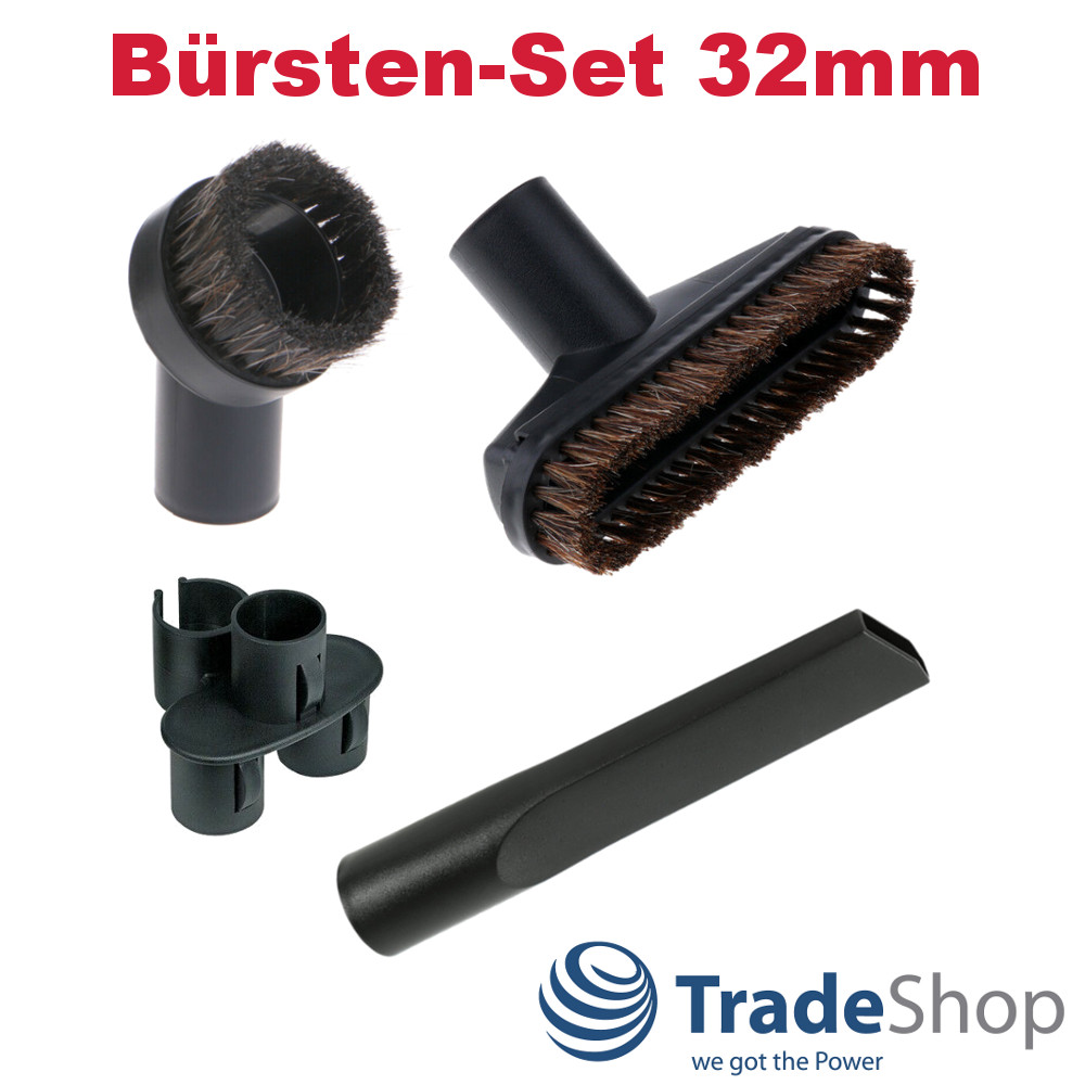Ersatz Set Klein-Bürsten universal 4-teilig für 32mm Sauger-Rohre