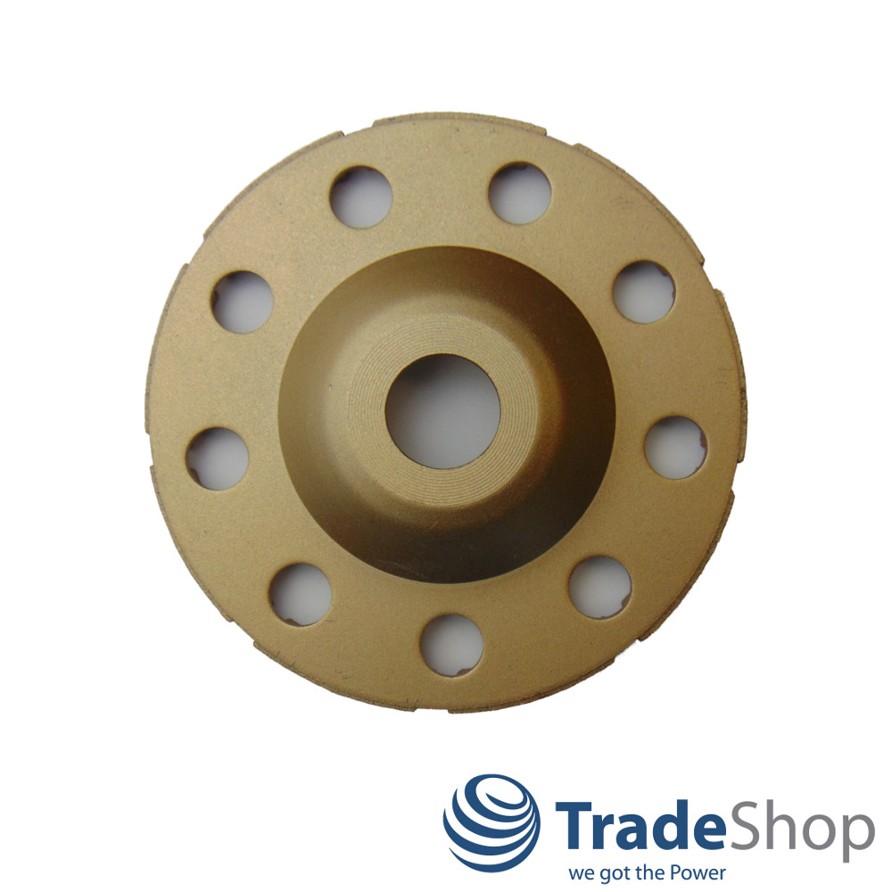 Diamant Schleifteller Schleiftopf 125 x 22,23mm T-Segmente 5,5mm Beton Estrich
