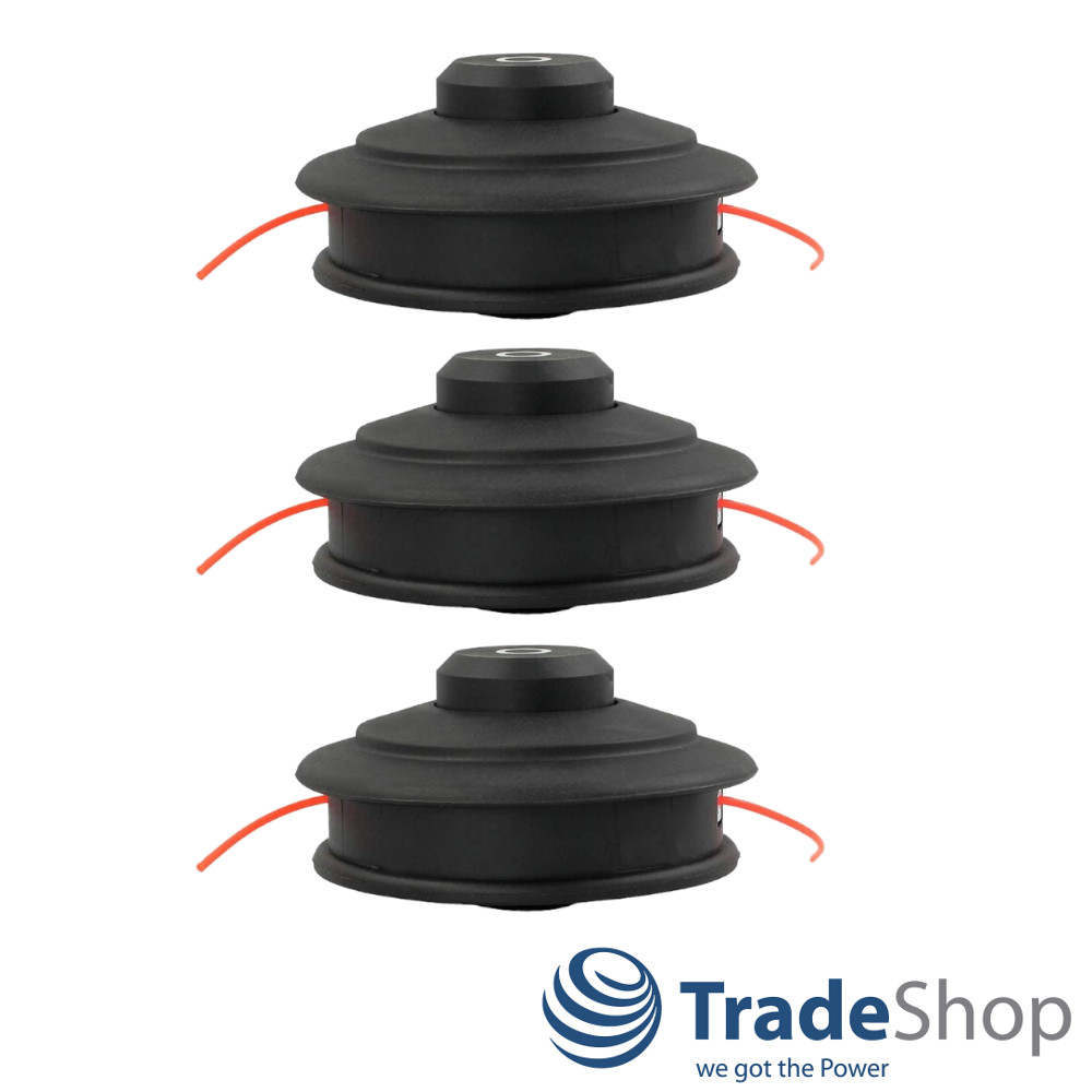 3x Trimmerkopf Mähkopf M10x1,25mm links für Fuxtec Husqvarna Honda Einhell uvm.