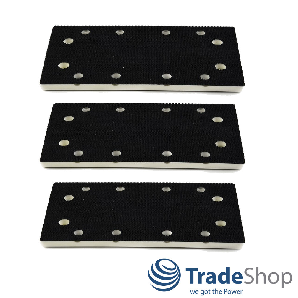 3x Klett Schleifplatte Schleifschuh für Festool RS300, RS3, LRS93 ersetzt 483905