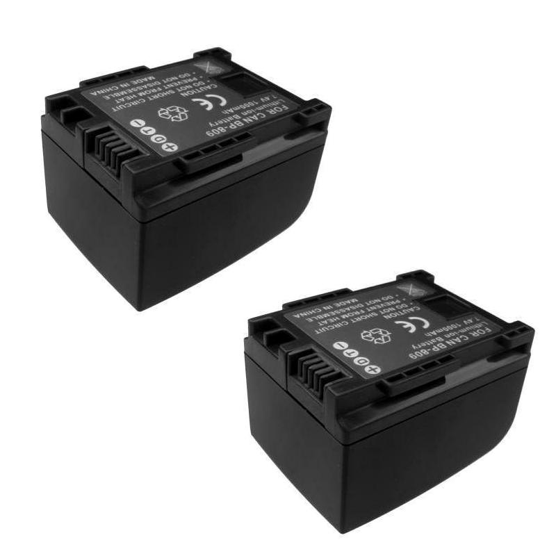 2x Akku ersetzt BP-808 passend für viele Canon Camcorder / Kameras