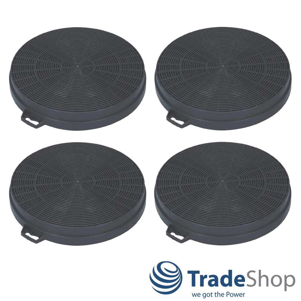 4x Aktivkohlefilter Ø210mm für Dunstabzugshauben ersetzt Bosch/Siemens 353121