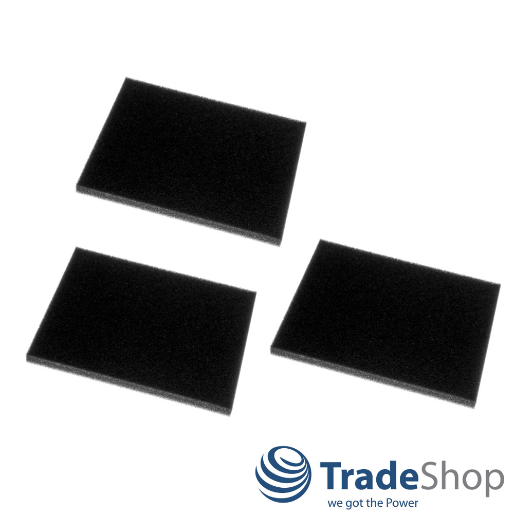 3x Schaumstofffilter Abluftfilter für Philips FC8720 FC9911 ersetzt 432200039691