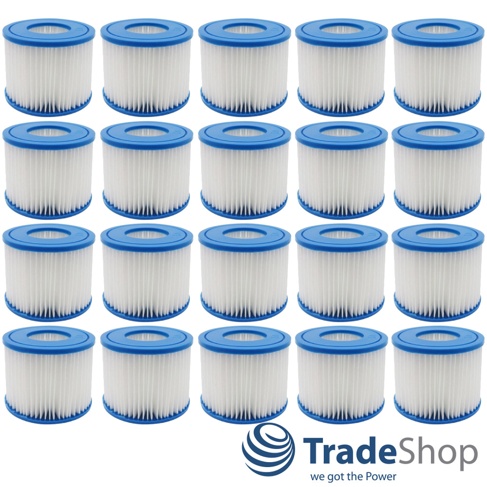 20x Filterpatrone Kartuschenfilter für Bestway Lay-Z-Spa Whirlpool ersetzt 58323