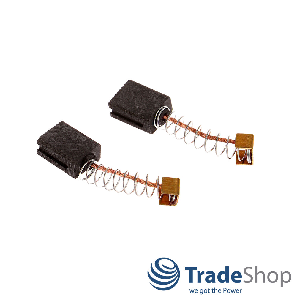 2x Motorkohlen Kohlebürsten 6x10x14mm für Parkside PBH 1500 A1, DURO DMS 710 E