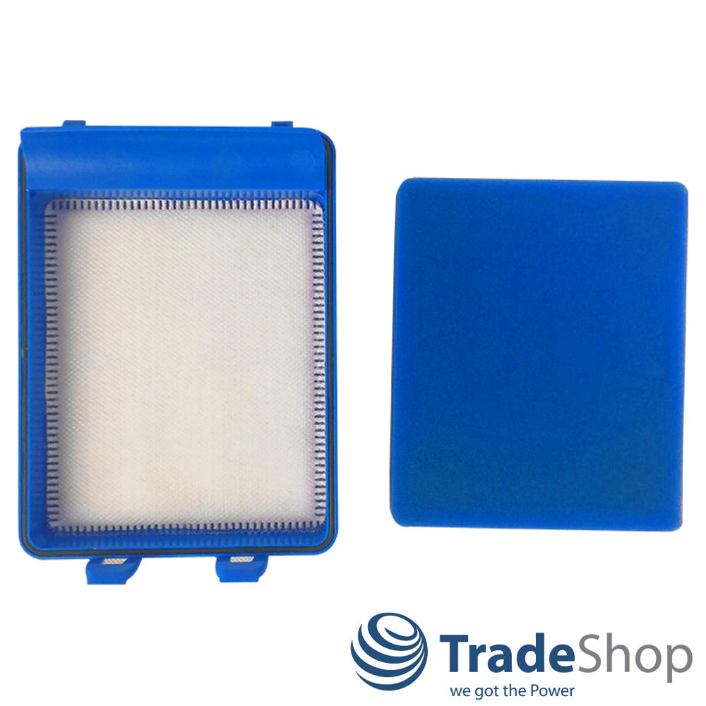 6in1 Set HEPA-Filter + Schwammfilter für viele Philips Staubsauger