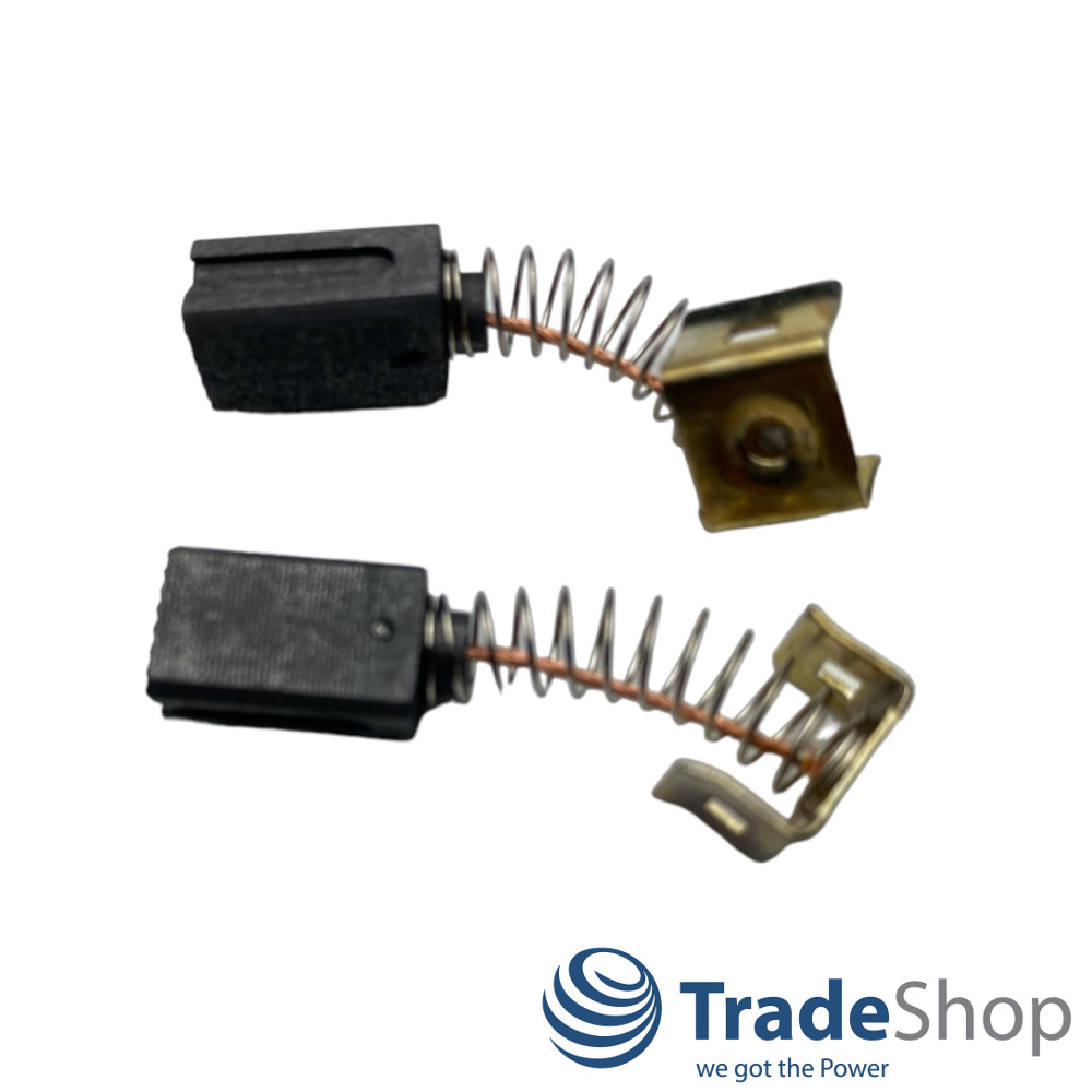2x Motorkohlen Kohlebürsten 6,3x8x13,5mm für Einhell TC-AG 125, TC-AG 125/850
