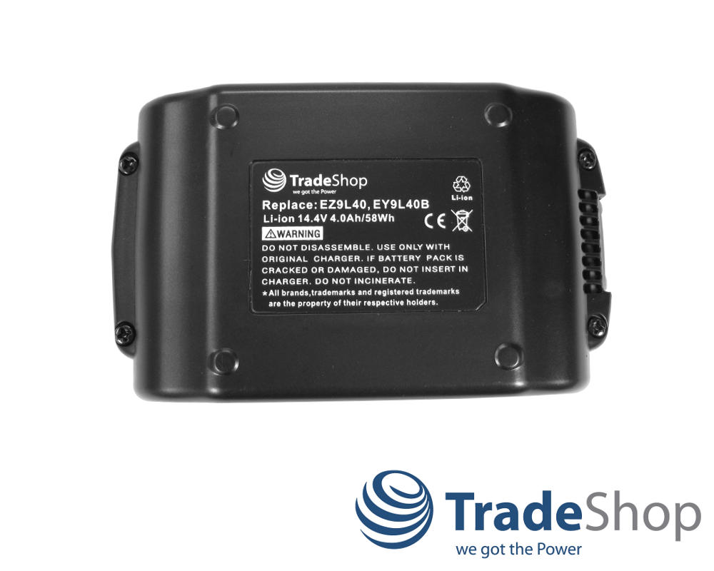 Akku 14,4V 4000mAh für Panasonic EY9L40 EY9L41 EY9L41B EY9L42B EZ9L41 EZ9L42 uvm