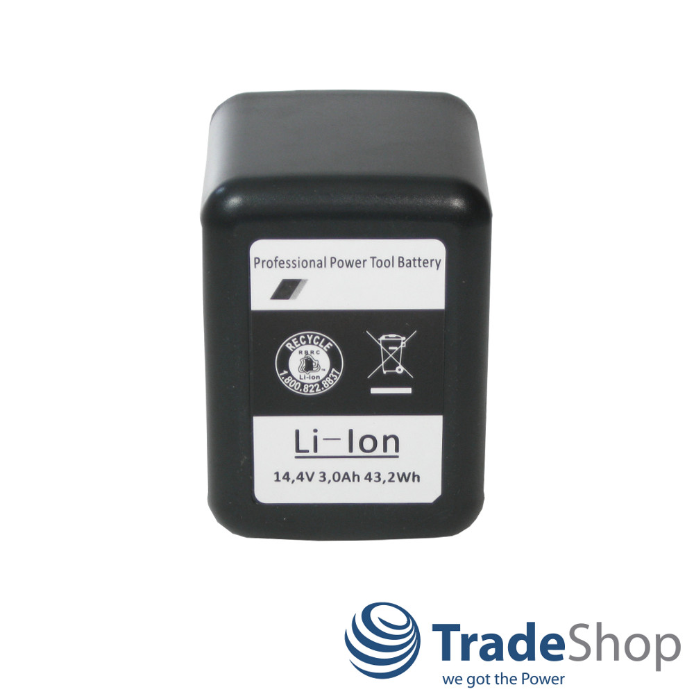 2x AKKU 14,4V Li-Ion 3000mAh 43,2Wh ersetzt Gesipa 7251045 7251049