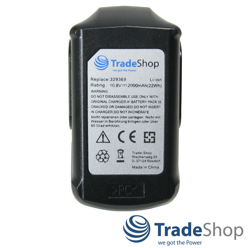 Akku 10,8V 2000mAh ersetzt Hitachi BCL1015 BCL1030 BCL1030A BCL1030M