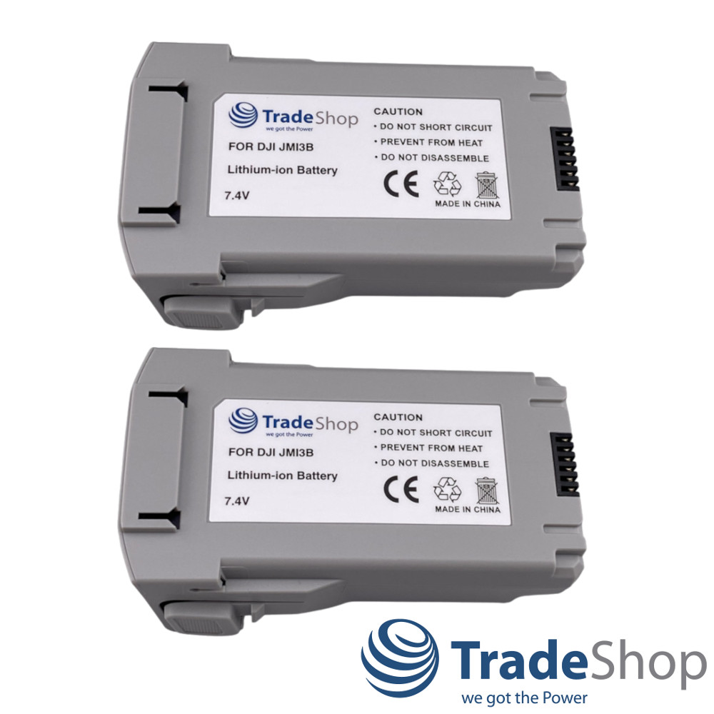 2x Li-Ion Akku 7,4V 3850mAh für DJI Mini 3, Mini 3 Pro Drohne ersetzt BWX162
