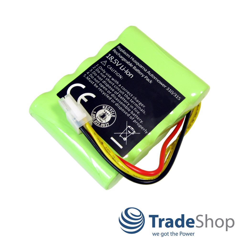 2x Akku 18,5V 3600mAh Li-Ion für Husqvarna Automower 310 315 2015 2016 2017