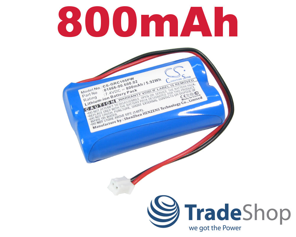 AKKU 800mAh 7,4V Li-Ion für Gardena C1060 plus Solar ersetzt 01866-00.600.02